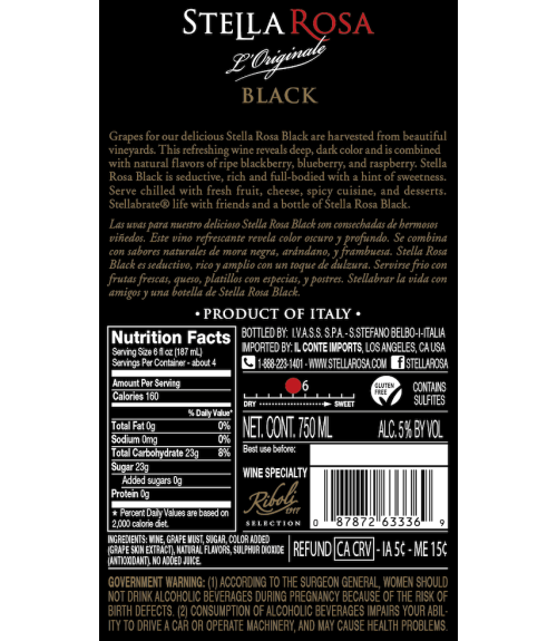 Stella-rosa-black