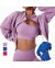 Cocoarm Women Sweat Jacket Cropped(S-Taro )