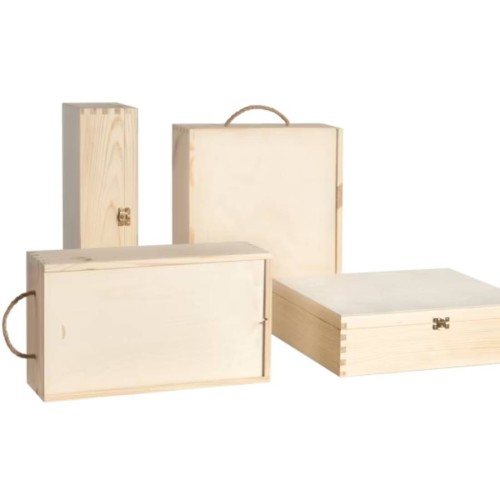 Wooden box for wine