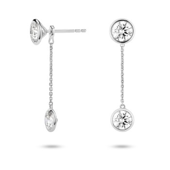 Lab-Grown Diamond 2ct. tw. Round Brilliant Double Drop Earrings | White