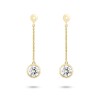 Lab-Grown Diamond 2ct. tw. Round Brilliant Double Drop Earrings | White