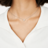 Lab-Grown Diamond ¼ct. Mini Round Brilliant Solitaire 10k Gold Pendant | Pink