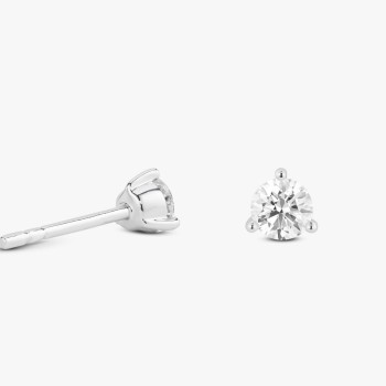 Lab-Grown Diamond ⅛ct. Mini Round Brilliant Solitaire Stud | Blue