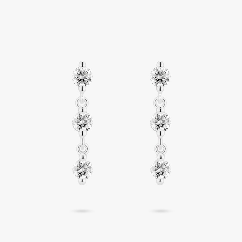 Lab-Grown Diamond 2ct. tw. Cushion Cut 14k Gold Studs | White